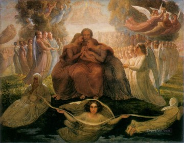 1世代の神聖なアンヌ・フランソワ・ルイ・ジャンモの詩 Oil Paintings
